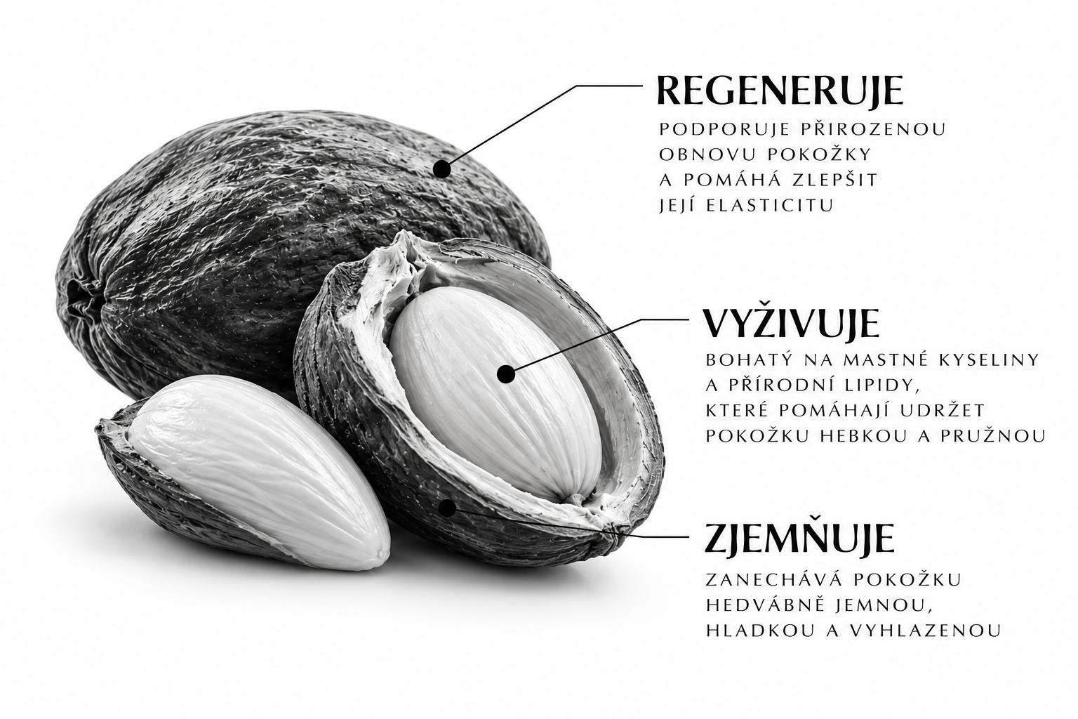Makro fotografie rostlinného oleje